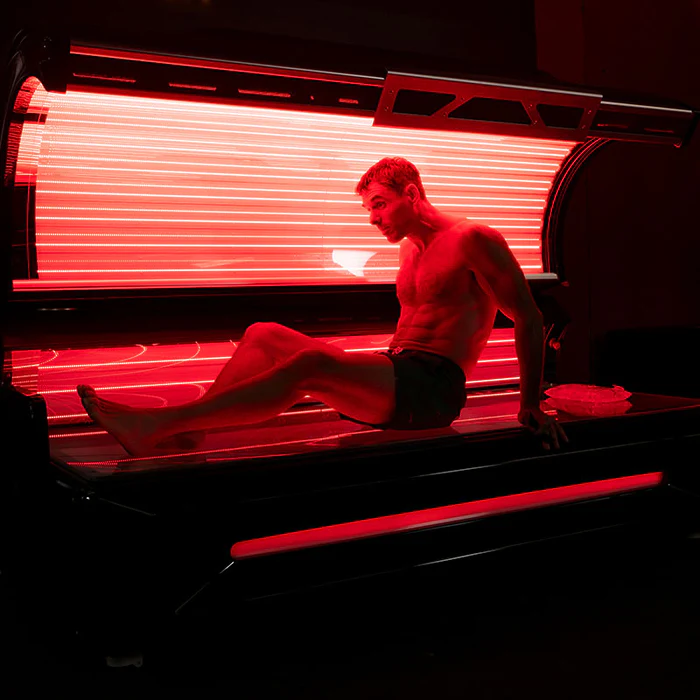 Red Light Pro-Bed full body therapy at REDSOL Wellness Club League City TX
